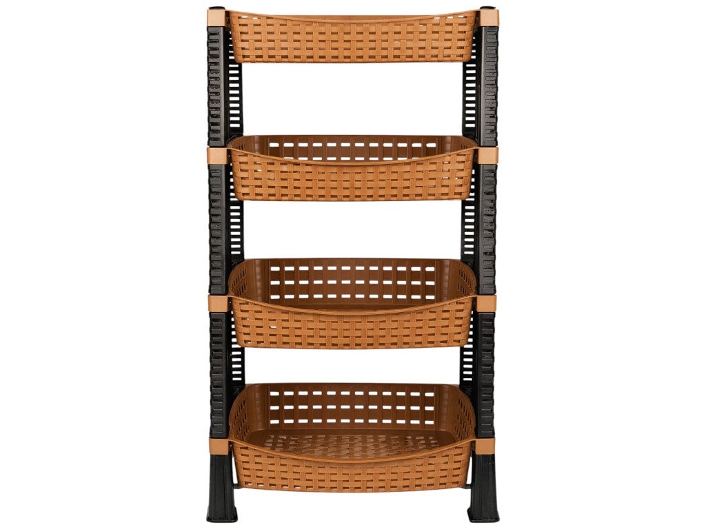 Этажерка Violet House Роттанг Эко Cream, для овощей, 4 яруса, 8690067685771