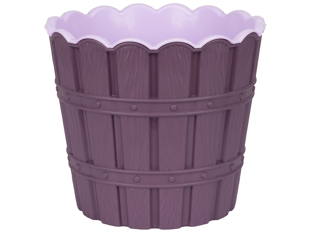 Горщик для квітів Violet House Bamboo Smart Violet, з внутрішньою вставкою, 1,2л, 8690071220579