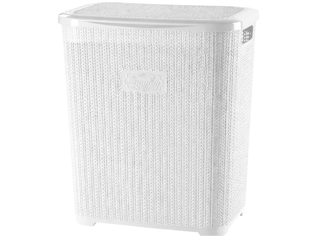 Корзина для белья Violet House Виолетта White, 45л, 8690066088603