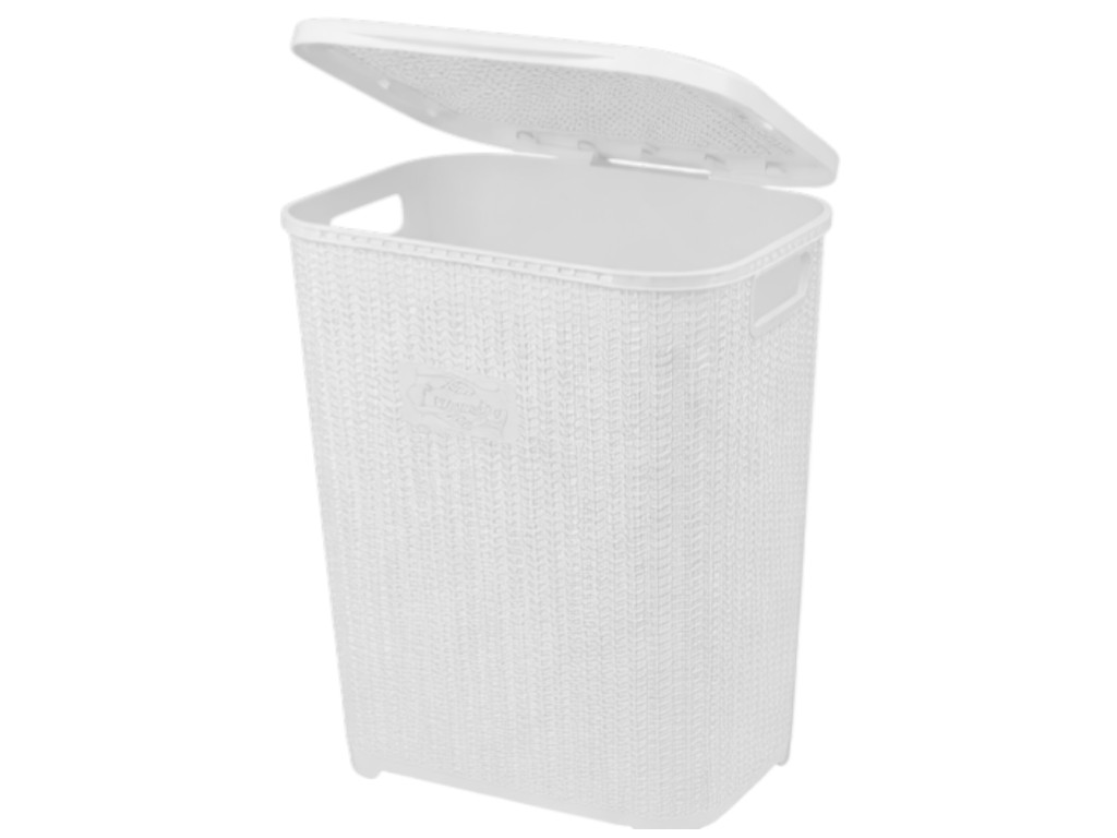Корзина для белья Violet House Виолетта White, 45л, 8690066088603