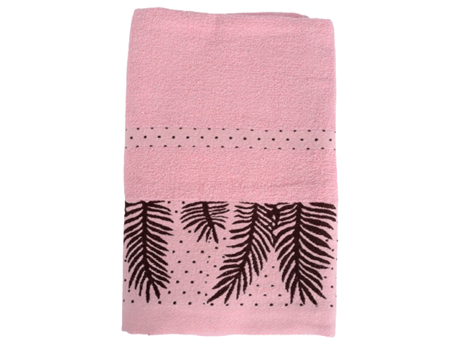 Полотенце банное Soho Leaf Soft pink, 70x140см, хлопок, 6900068374560