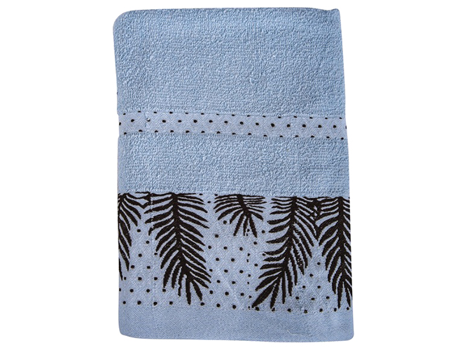Рушник банний Soho Leaf Gentle gray, 70x140см, бавовна, 6900068374577