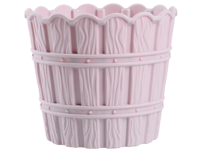 Горщик для квітів Violet House Bamboo Pink, із дренажем, 600мл, 8690071221910