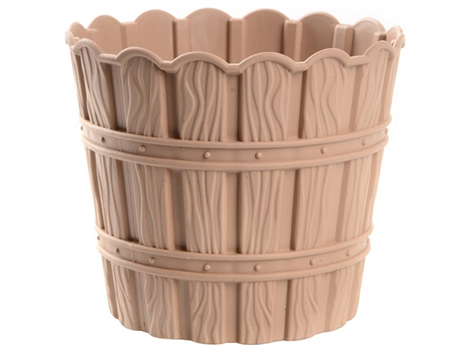 Горщик для квітів Violet House 1054 Bamboo Cappucino, з дренажем, 1,2л, 8690069984919
