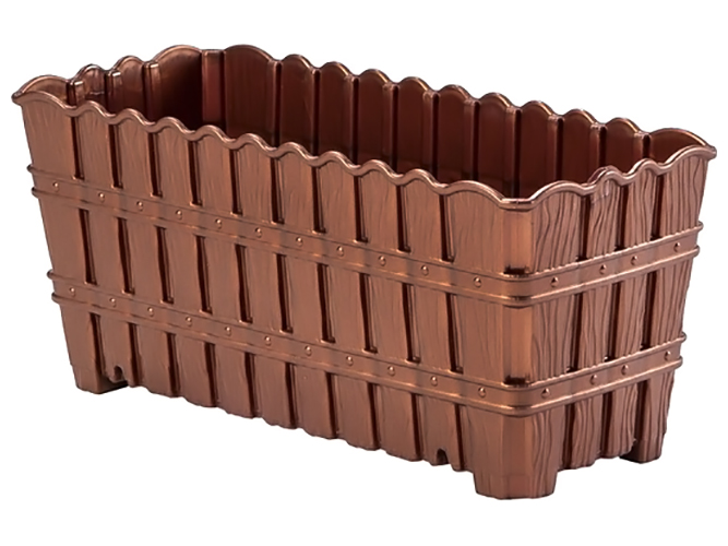 Горщик для квітів Violet House Bamboo BALCONY MIX, із дренажем, 30см, 8690068596700