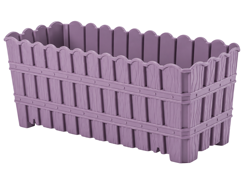 Горшок для цветов Violet House Bamboo Balcony Plum, прямоугольный, 30см