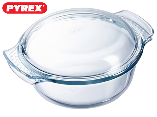 Каструля термоскло Pyrex "Classic" кругла, з кришкою 1л+400мл 01028