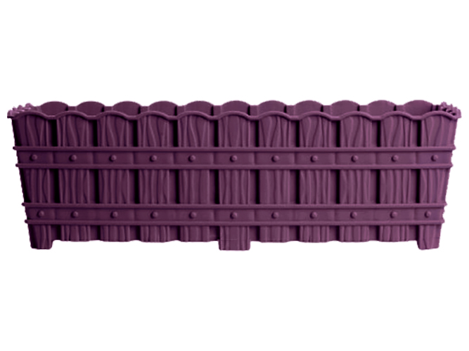 Горщик для квітів Violet House 1060 Bamboo Purple, з дренажем, 50см, 8690070512972