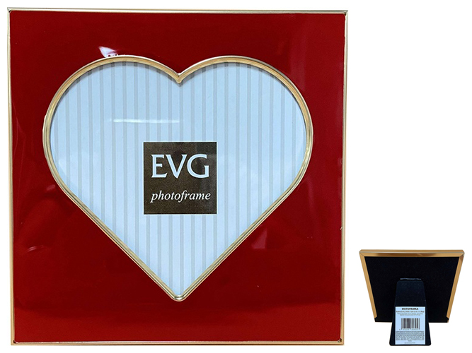 Фоторамка EVG Onix, 10x10см, червона, 6900068846456