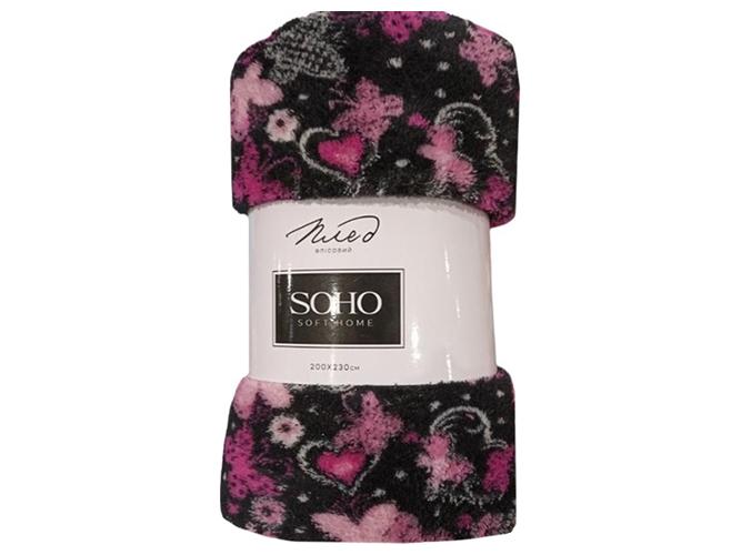 Плед Soho Butterflies (тонкий), 200x230см, 6900068417861
