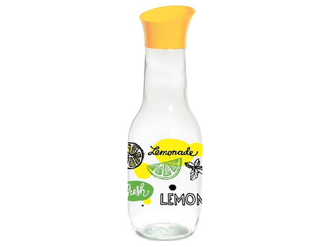 Пляшка для води Herevin Lemonade, 1л, скло, 8699038075788
