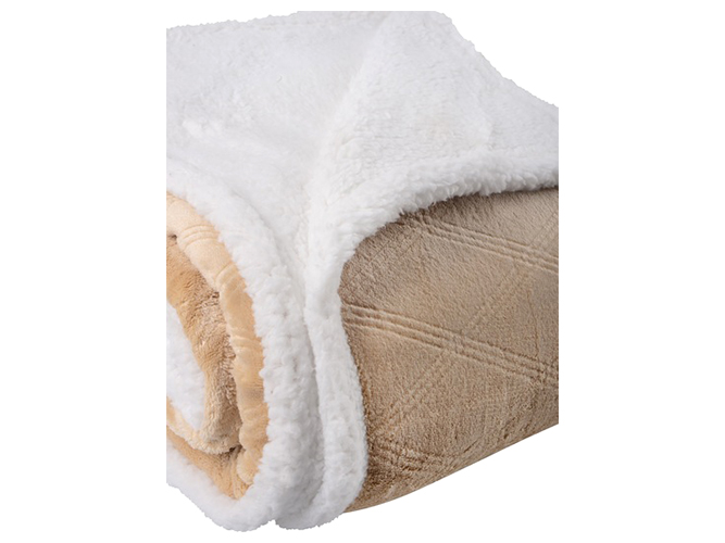 Одеяло флисовое Soho Plush hugs Beige, 150x200см, 6900068787391