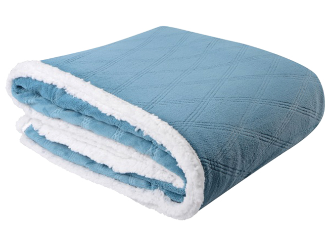 Одеяло флисовое Soho Plush hugs Silver blue, 150x200см, 6900068787407