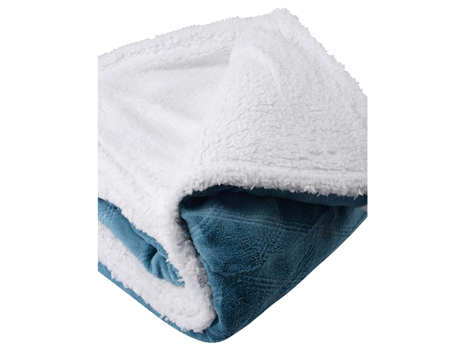 Одеяло флисовое Soho Plush hugs Silver blue, 150x200см, 6900068787407