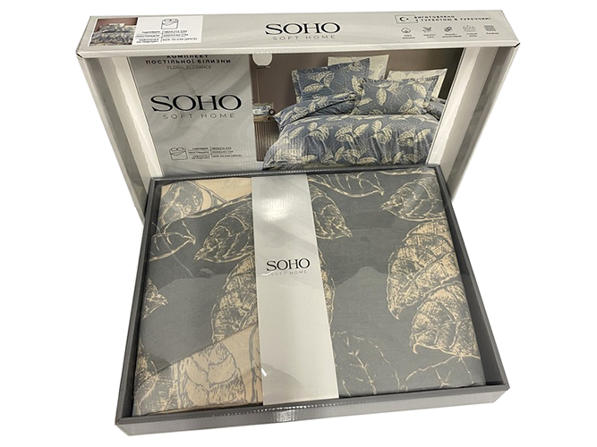 Комплект пост.белья Soho Floral Elegance полутораспальный, хлопок 100%, 8690068910544