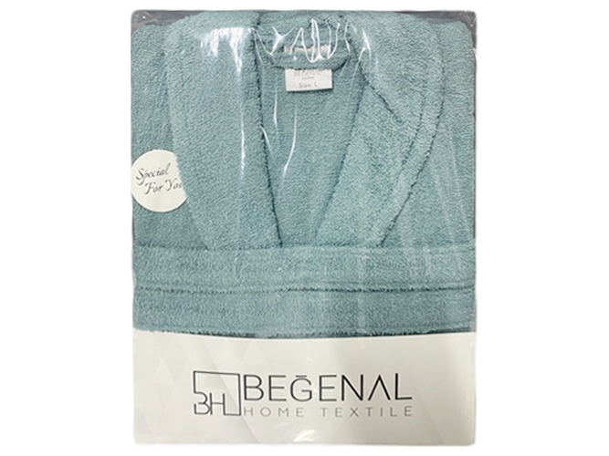 Халат банний Soho Magical turquoise, розмір ХL, бавовна 100%, 8690068922837