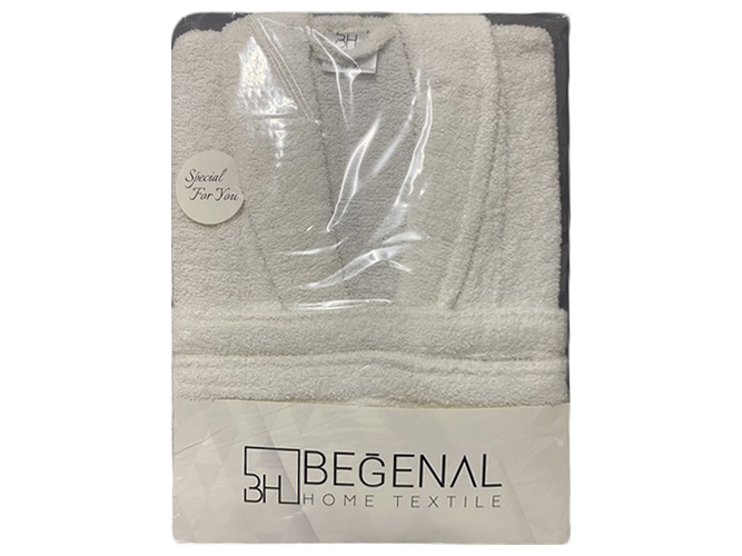 Халат банний Soho Royal white, розмір XL, бавовна 100%, 8690068922844