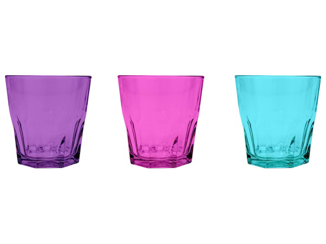 Стакан Herevin Coloured Glass MIX, 245мл, 8690069667348