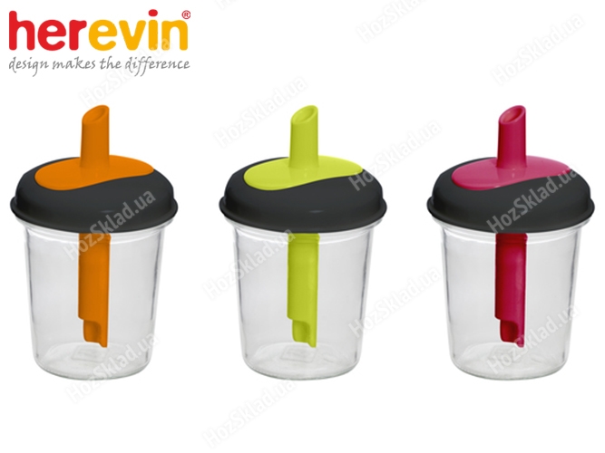 Емкость для сыпучих продуктов Herevin Conical Sugar Colour mix 320мл 82397