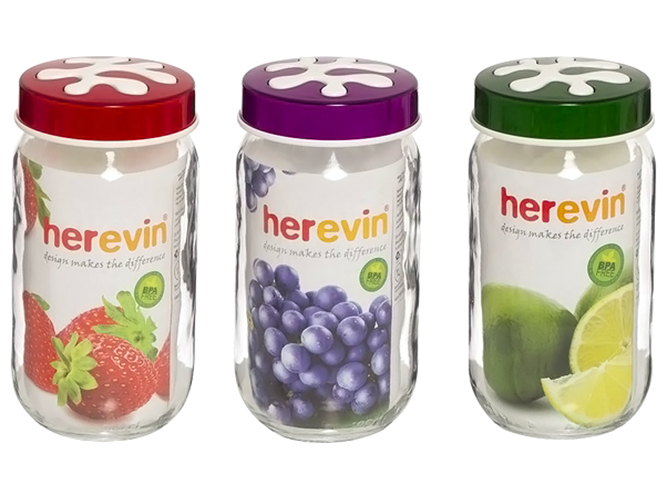 Банка Herevin Canister-Mix Colour, 1л, 8699038020481