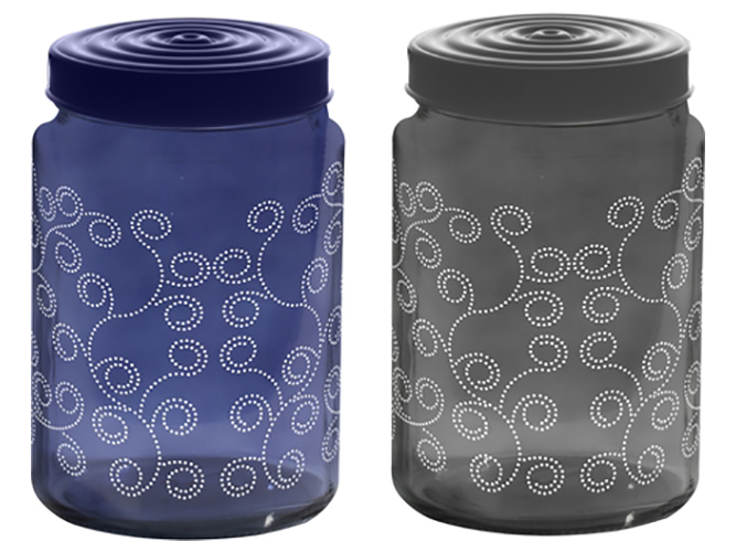 Банка Herevin Dark Blue-Grey-Ivy Mix, 1,5л, 8699038089631