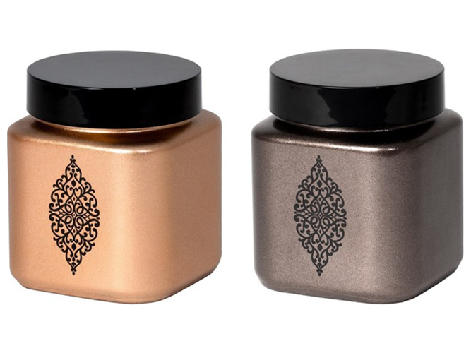 Банка Herevin Metalic Silver Colours, квадратная, 1л, 8699038089044