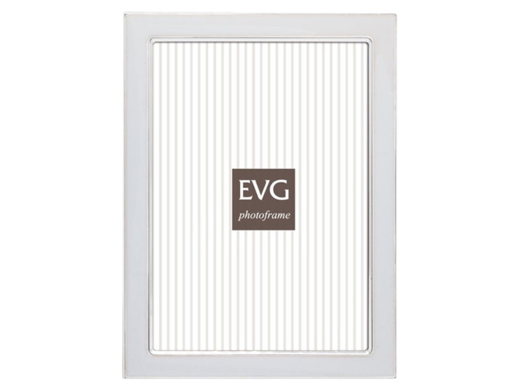 Фоторамка EVG Onix, настільна, метал, 15x20см, 12,5x22,5x1,3см, колір білий
