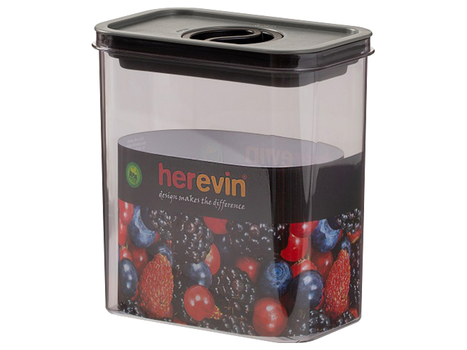 Контейнер Herevin Canister-Vacuum Lid-Black, вакумна кришка, 1,8л, 8699038120785