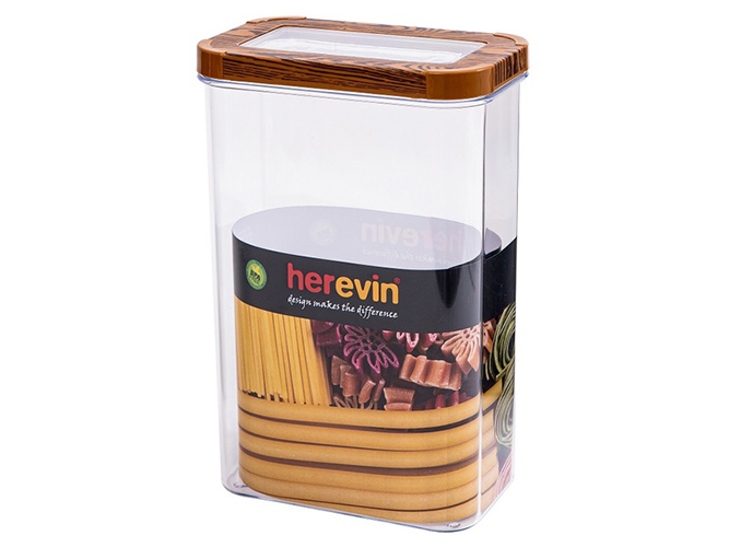 Контейнер Herevin Wood з прозорою кришкою, 2,5л