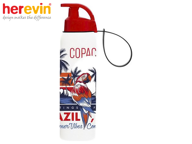 Пляшка для води Herevin Brazil для спорта, пластиковая 500мл 78437