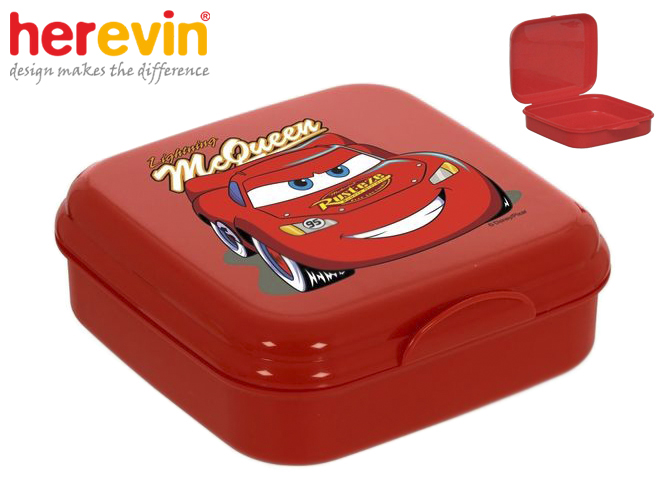 Ланч-бокс для бутербродов Herevin "Disney Cars" 14х14х5см 41554