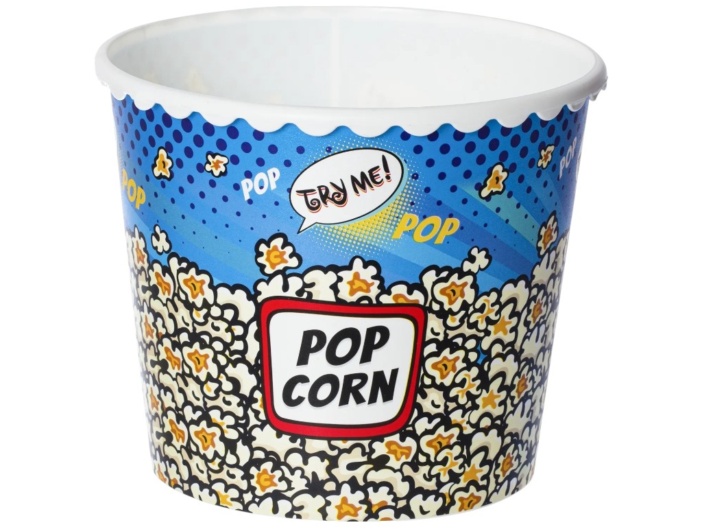 Контейнер для попкорна Herevin Popcorn Box, пластик, 2,3л, 14×17×17см, цвет голубой