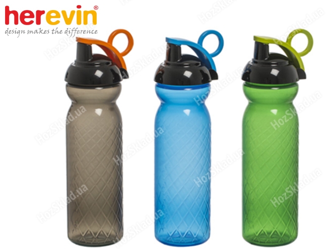 Бутылка-поилка спортивная Herevin Simple 680мл (цвета ассорти) 49901