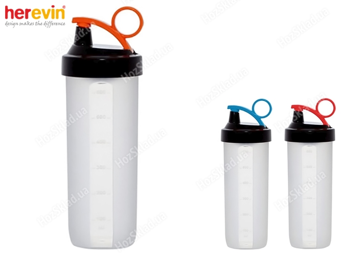 Пляшка для води Herevin Shaker для спорта, пластиковая 750мл 49918