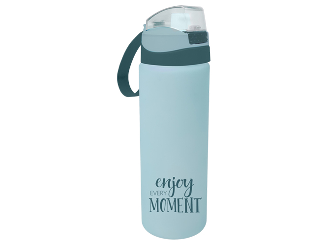 Пляшка для води Herevin Enjoy Blue, з/кноп. для спорту, 750мл, 8690070535834
