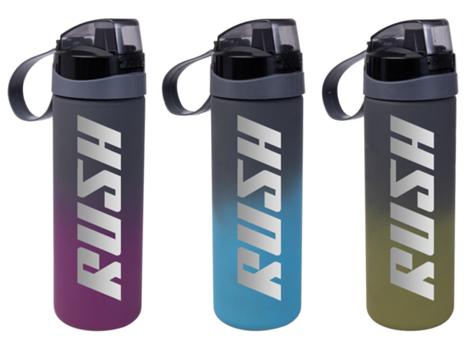 Пляшка для води Herevin Rush dark, з/кноп. для спорту, 750мл, 8690070535810