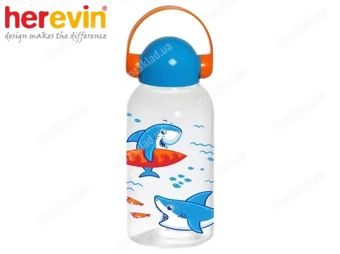 Бутылка для воды Herevin Shark, детская, 460мл 75757