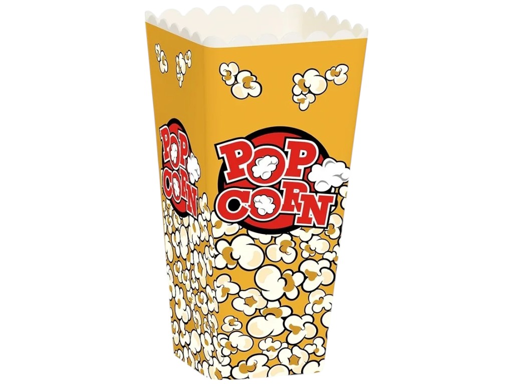 Контейнер для попкорна Herevin Popcorn Box, пластик, 1,6л, 24×10×10см, цвет жёлтый