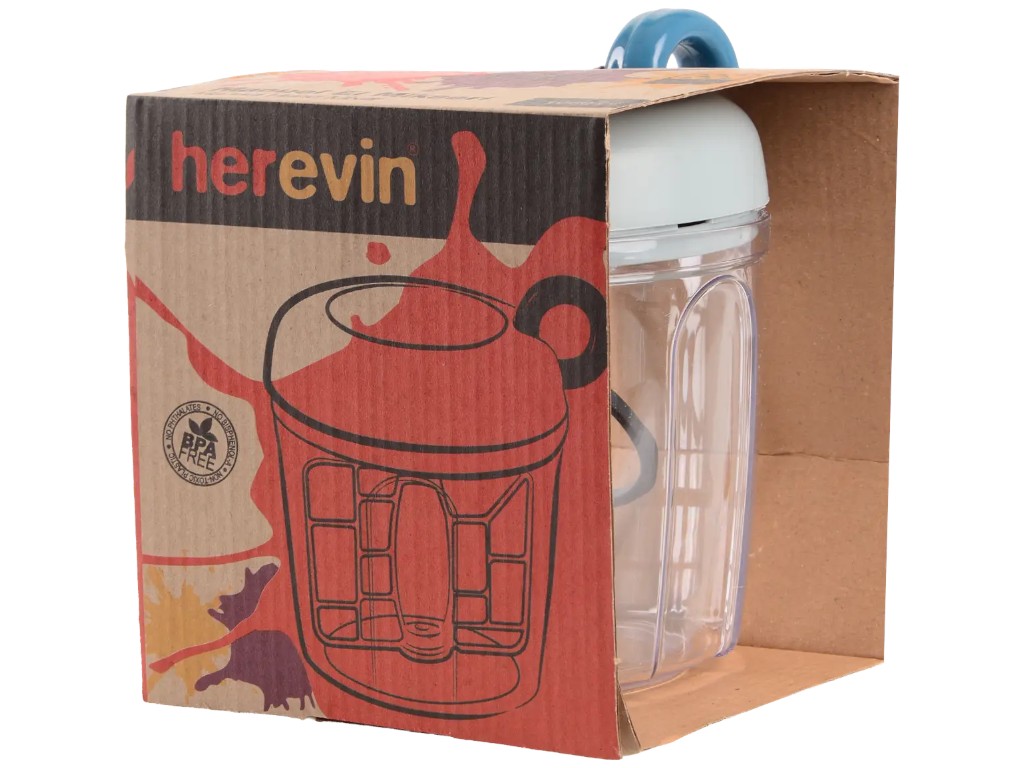 Миксер ручной Herevin Green, пластик, 1,6л, 16х13х15см, цвет прозрачный