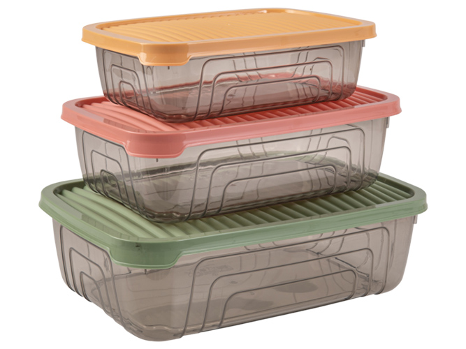 Набор контейнеров Herevin Rectangular Storage Bowl Set-2024 Colours (цена за 3шт) 8690070535902