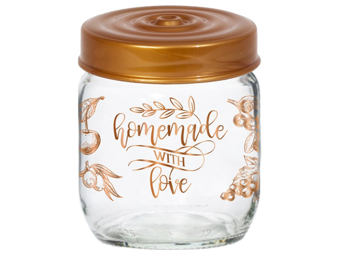 Банка Herevin Decorated Jam Jar-Homemade With Love, 425мл, 8699038094697