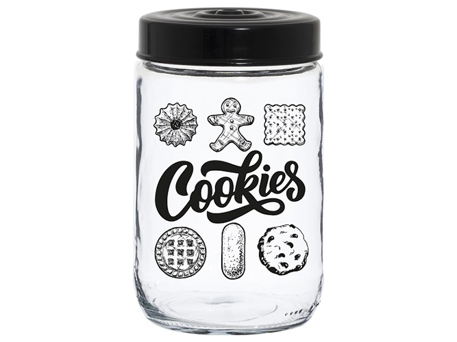 Банка Herevin Jar-Black Cookies, 660мл, 8699038109988
