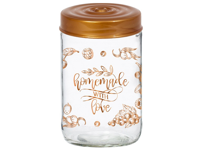 Банка Herevin Decorated Jam Jar-Homemade With Love, 600мл, 8699038094703