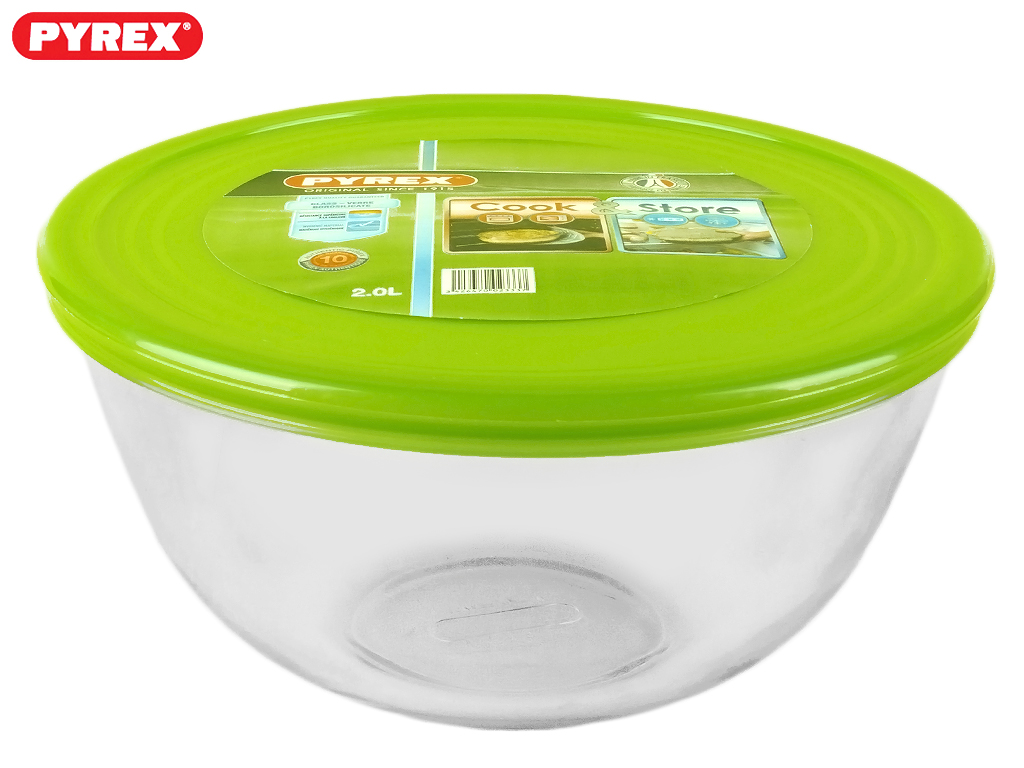Салатник термоскло Pyrex "Cook & Store" круглий з кришкою 21см 2л 23337