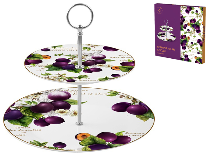 Блюдо Limited Edition Prunus, 2 яруси, 19см, 26см, 6900069398053