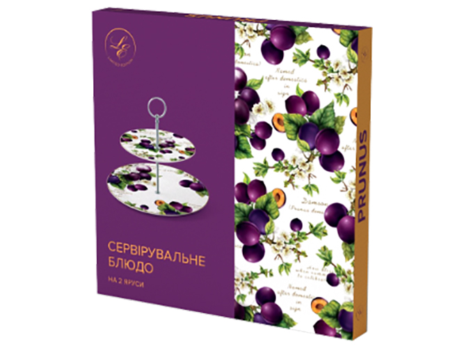 Блюдо Limited Edition Prunus, 2 яруси, 19см, 26см, 6900069398053