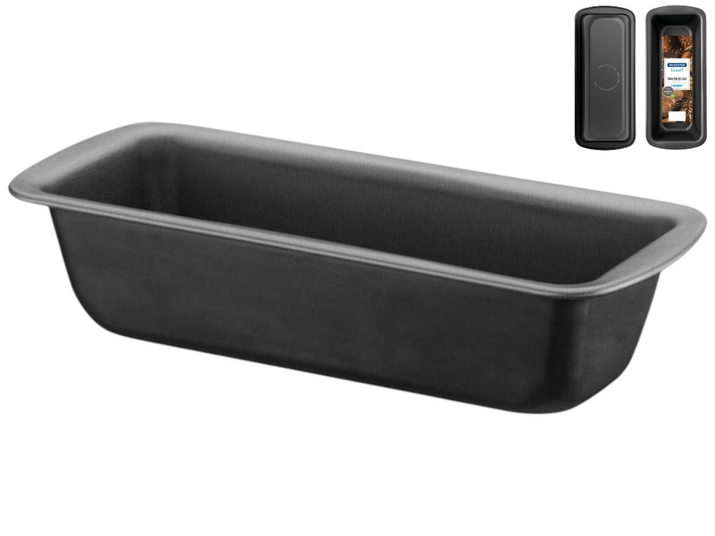 Форма для хлеба и кекса Tramontina Brasil, алюминий, 22см, цвет графит
