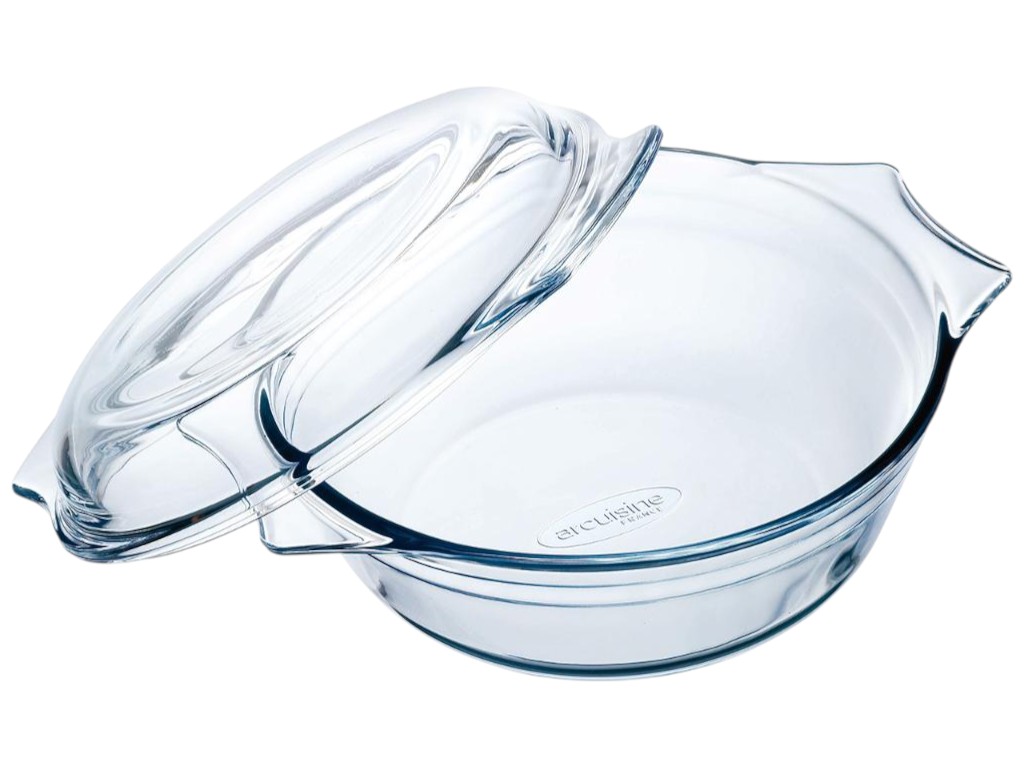 Каструля з кришкою O Cuisine Vidrio, кругла, боросилікатне скло, 2,1л (1,6л + 0,5л), 24×20х10см