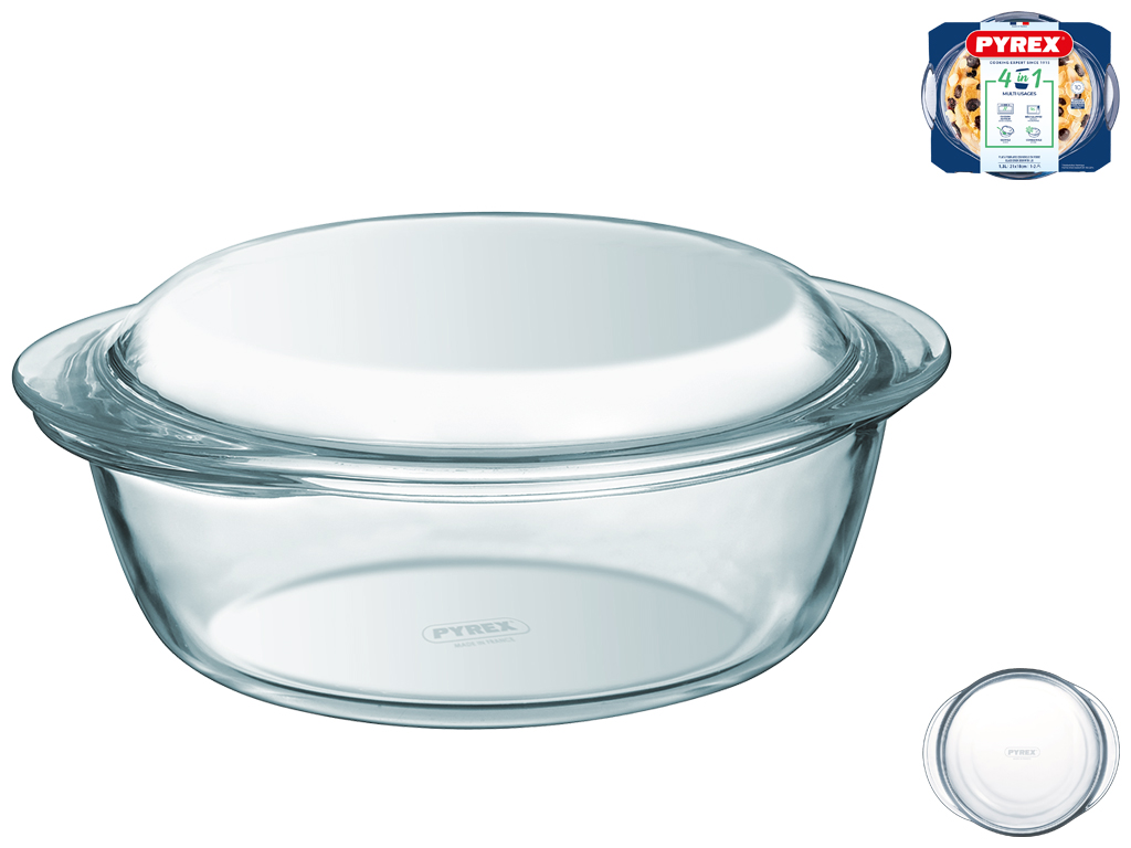 Каструля скляна Pyrex, 1,3л, 3426470269278