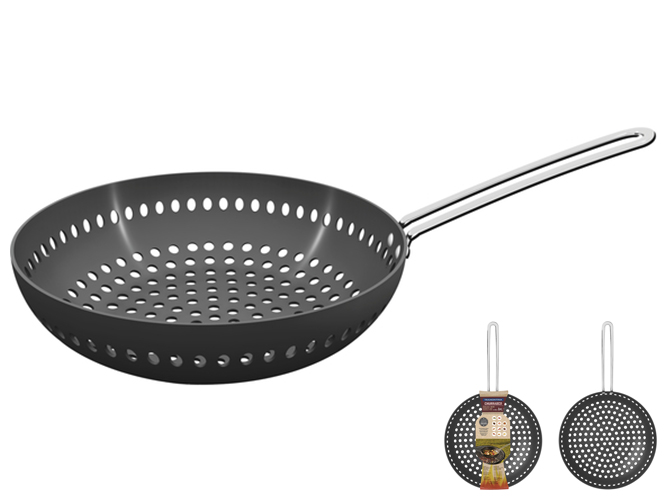 Сковорода Вок Tramontina Barbecue, для гриля, 26см, 7891112279070